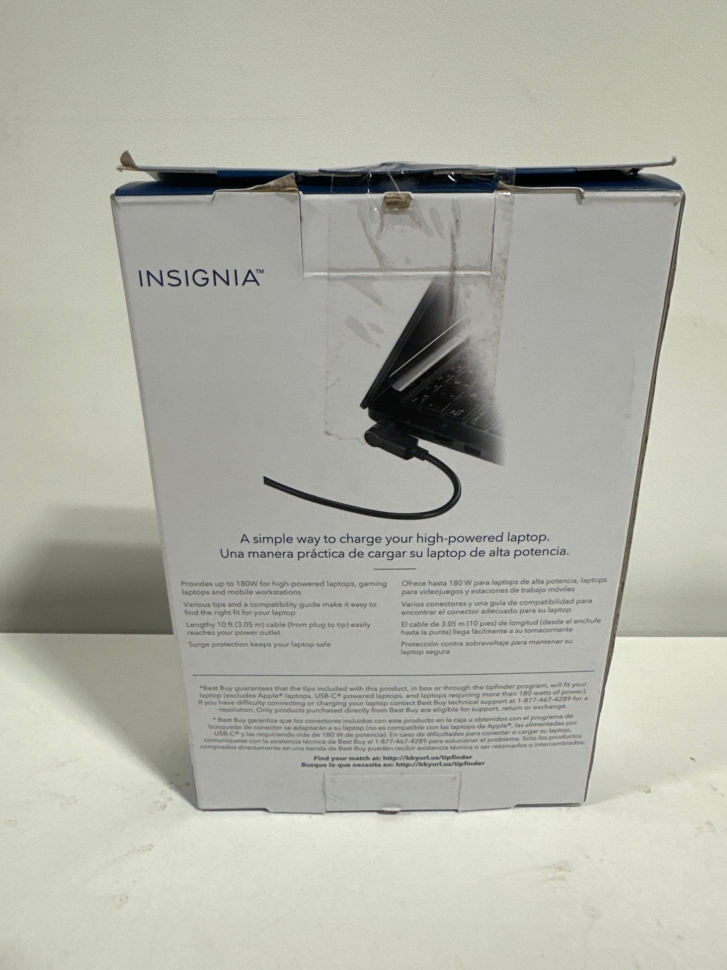 Insignia - Universal 180W High-Power Laptop Charger - Black