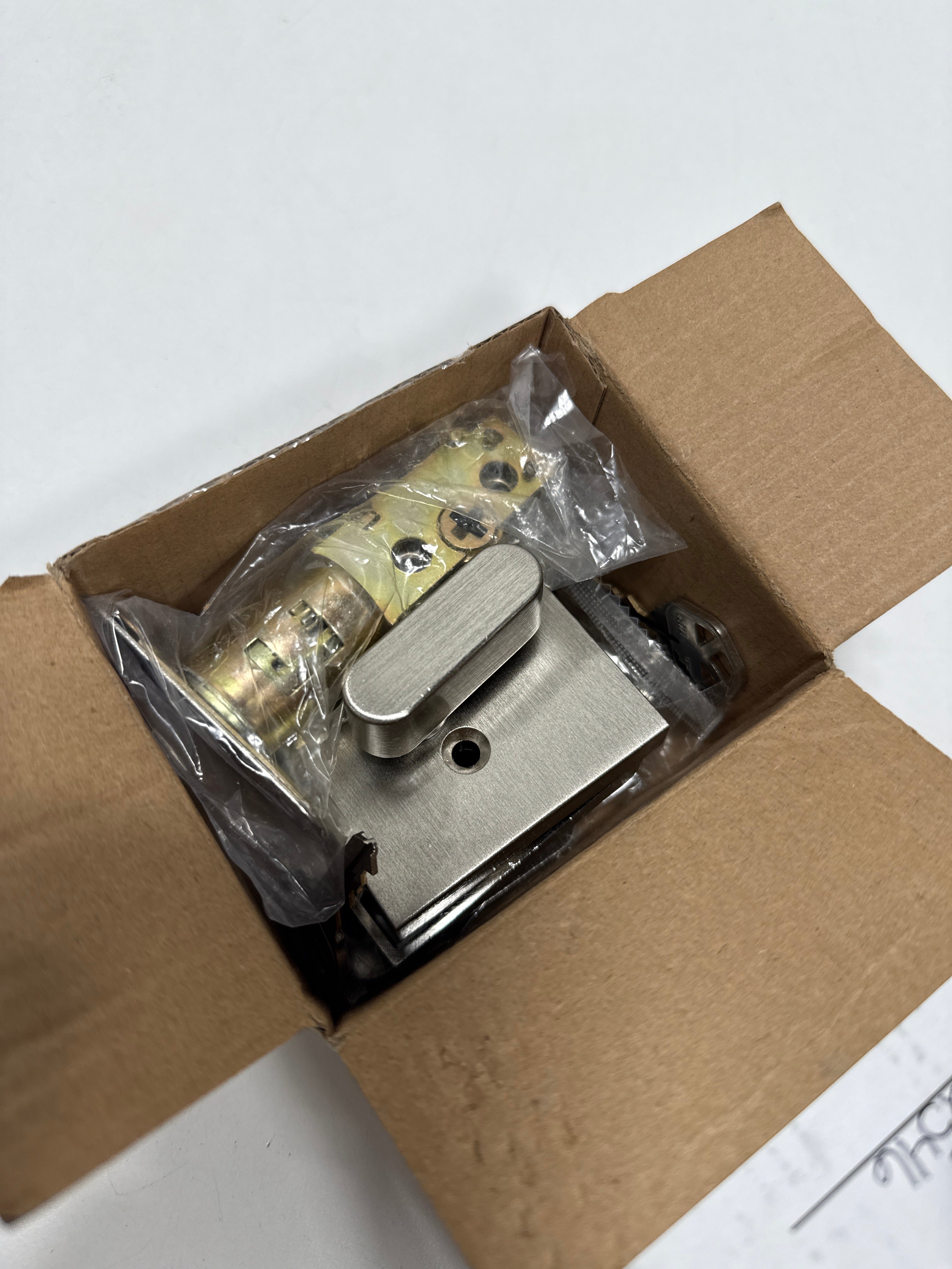 Miseno MLK1228X Lorton Single Cylinder Keyed Entry Deadbolt Satin Nickel Door