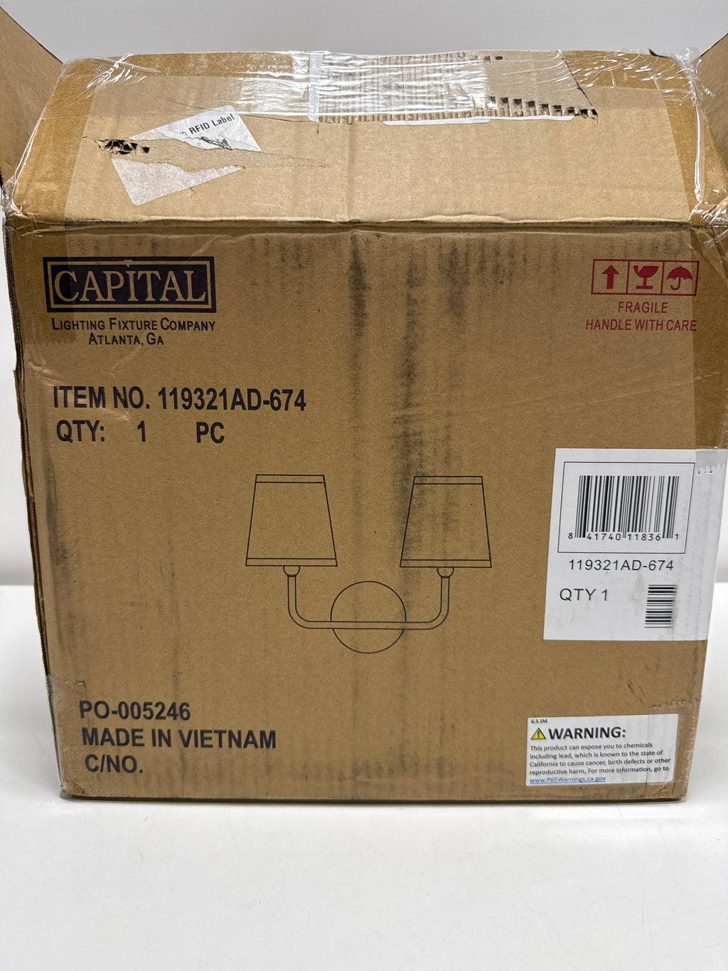 Capital Lighting Dawson 2 Light 16 Inch Aged Brass Vanity Light