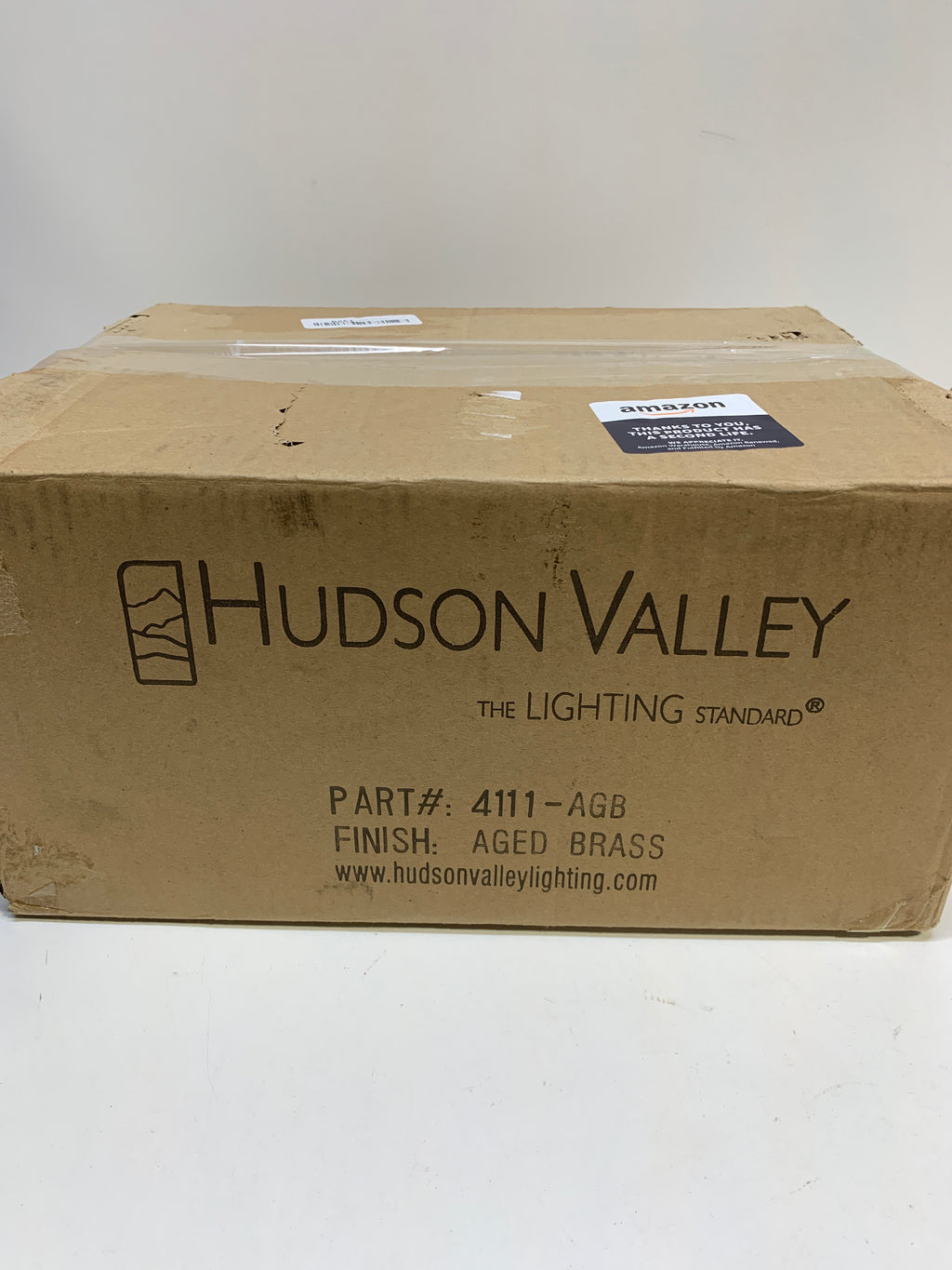 1-Light WALL SCONCE Hudson Valley 4111-AGB 9WGHP (362654) - *Lighting & Electrical