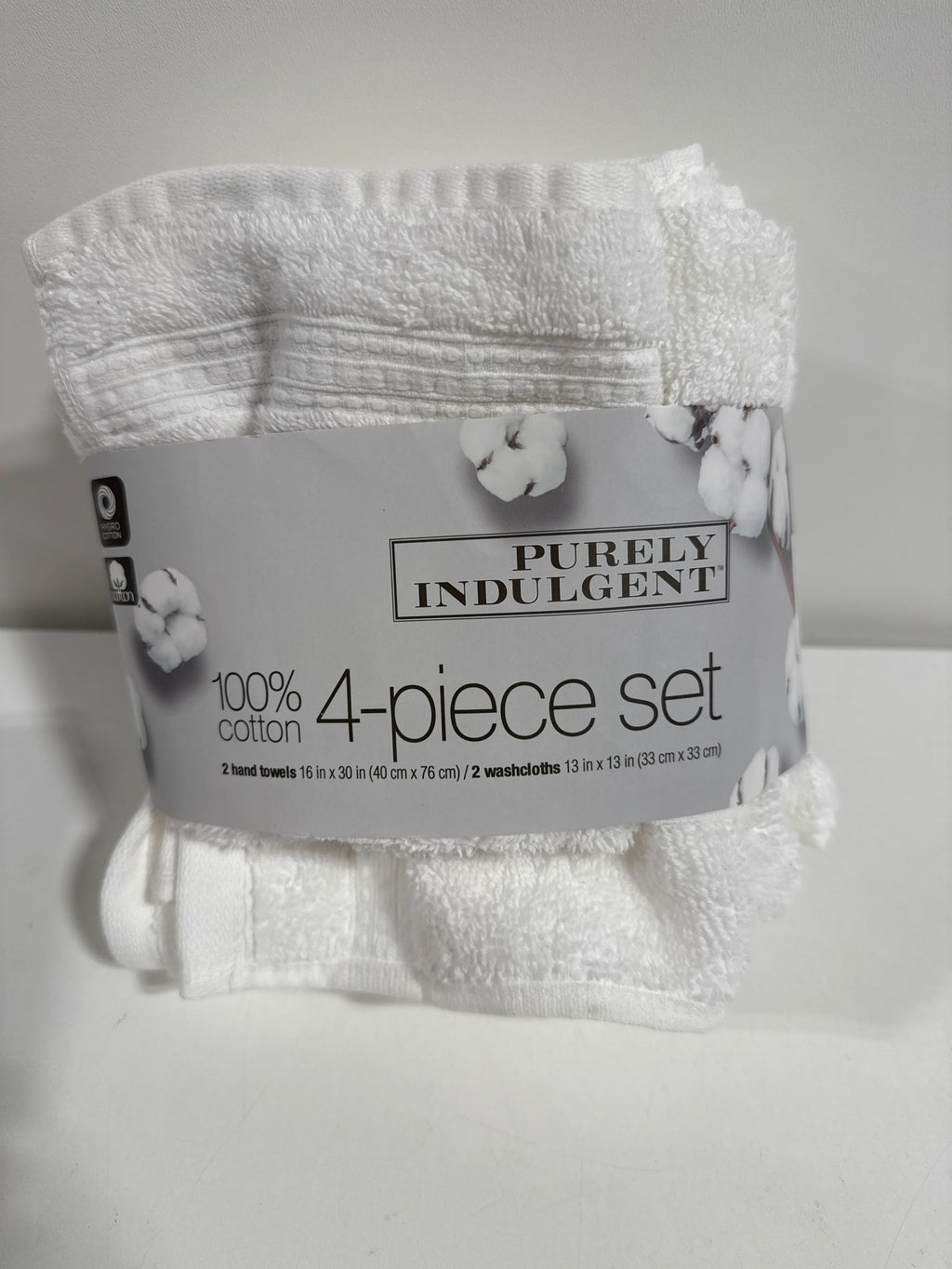 Purely Indulgent 4-pack Hand Towel and Wash Cloth Set - *Kitchen & Dining