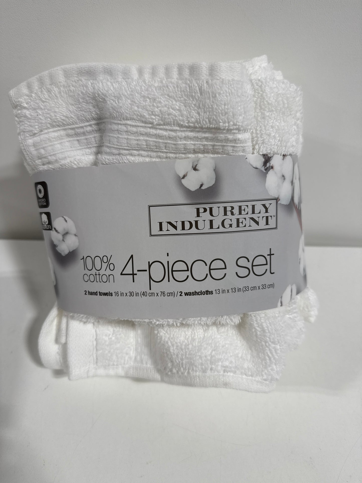 Purely Indulgent 4-pack Hand Towel and Wash Cloth Set