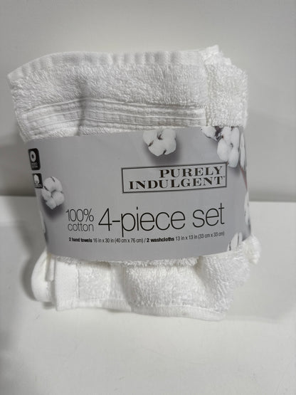Purely Indulgent 4-pack Hand Towel and Wash Cloth Set
