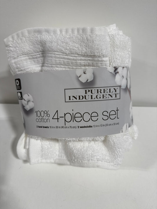 Purely Indulgent 4-pack Hand Towel and Wash Cloth Set