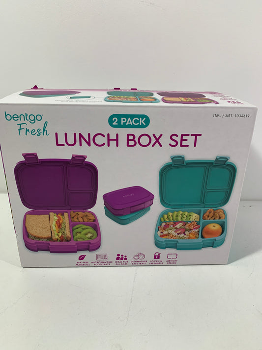 Bentgo Fresh Lunch Box Containers, 2-pack