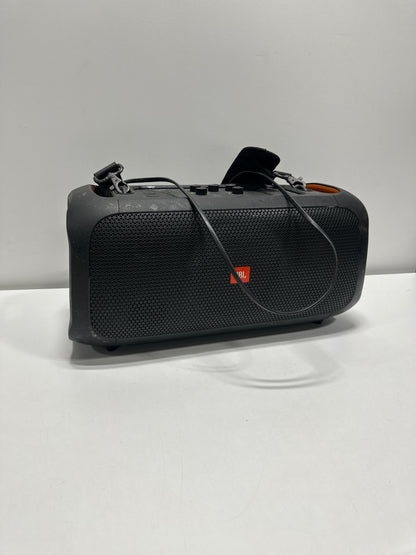 Used For Parts JBL PartyBox on-the-Go - Portable Party Speaker with Built-in Lights and Wireless Mic - Black