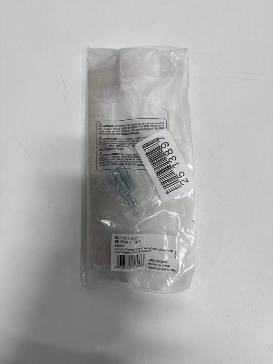 Belwith Keeler B077463 Brownstone 6-5/16" (160 Mm) Center to Center Traditional Cabinet Handle / Drawer Pull Champagne Bronze