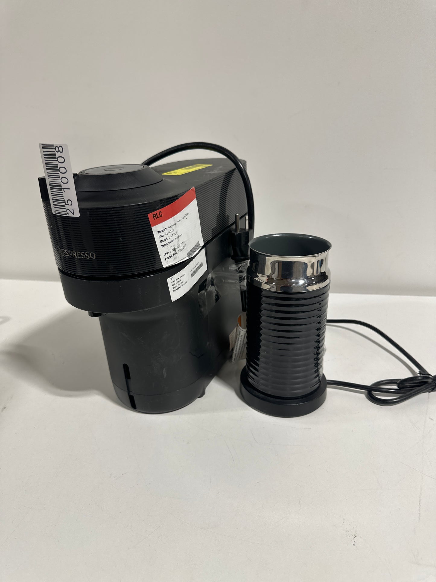 Scratch & Dent Nespresso Vertuo Pop+ Coffee Machine with Aeroccino Frother by De'Longhi