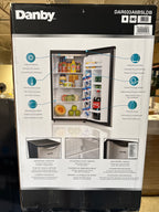 Danby 3.3 Cu. Ft. Retro Mini Fridge in Stainless Steel Without Freezer - *Kitchen Appliances