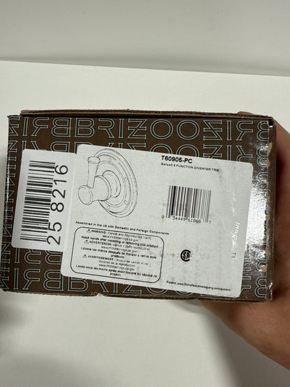 Brizo T60905 Baliza Six Function Diverter Valve Trim Less Rough-in Valve