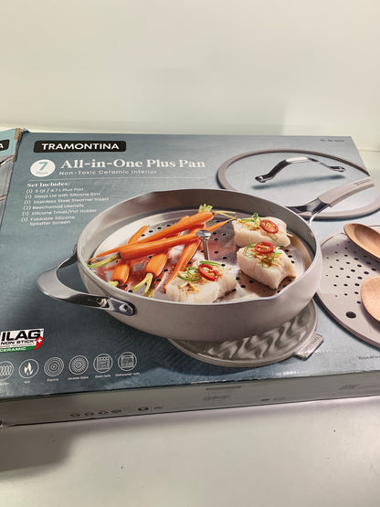 See Desc Tramontina 5-Quart All-In-One Ceramic Non-Stick Pan