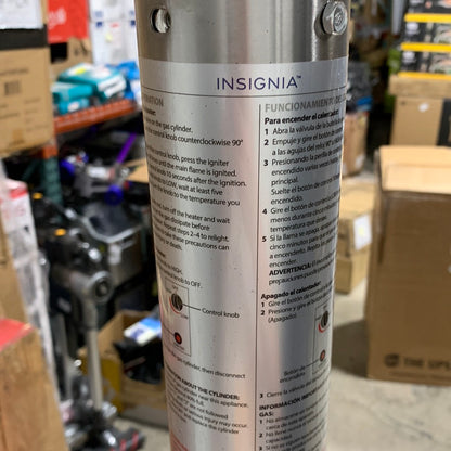 Used See Desc Insignia - Standing Patio Heater - Stainless Steel