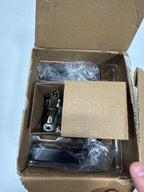 Kwikset 720HFLRCT Halifax Passage Door Lever Set with Rectangle Rose Matte Black