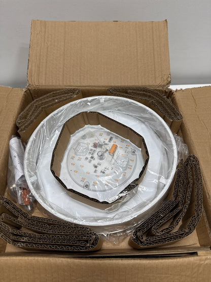 Brushed Nickel LED Flush Mount from the Weaver LED Collection