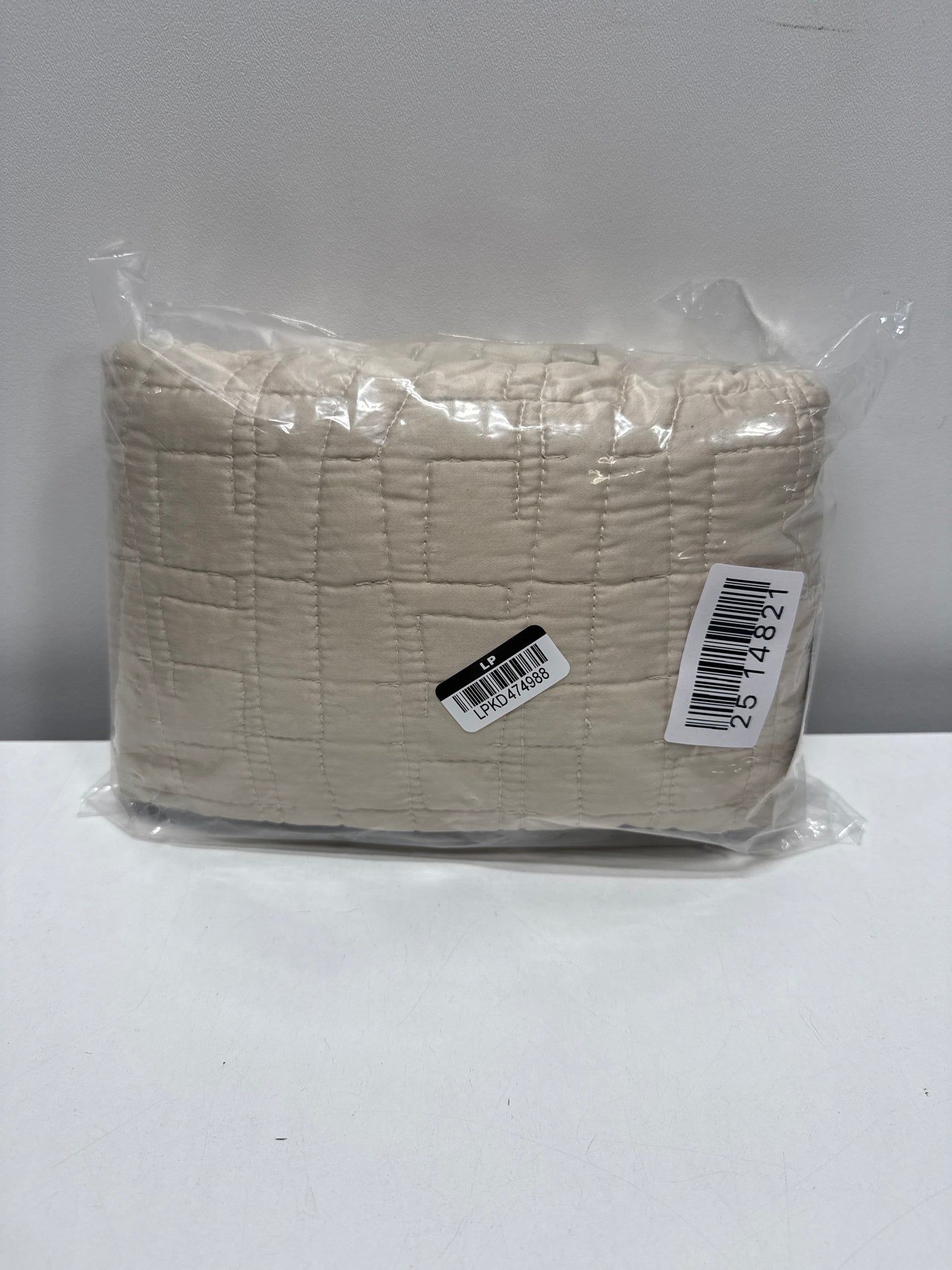 King TENCEL® Quilt Sham Khaki - Threshold™: OEKO-TEX Certified, Cooling, Woven Lyocell, Machine Washable