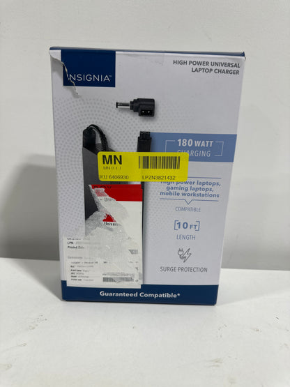 Insignia - Universal 180W High-Power Laptop Charger - Black