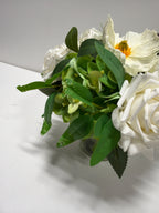Damage Faux 10” Mixed Rose & Hydrangea Arrangement