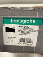 Hansgrohe 06501 Commercial 5" Diverter Tub Spout Brushed Nickel