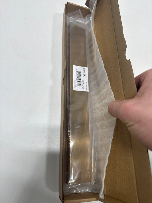 Emtek 87150 Modern Edge 12 Center to Center Finger Cabinet Pull from the Contemporary