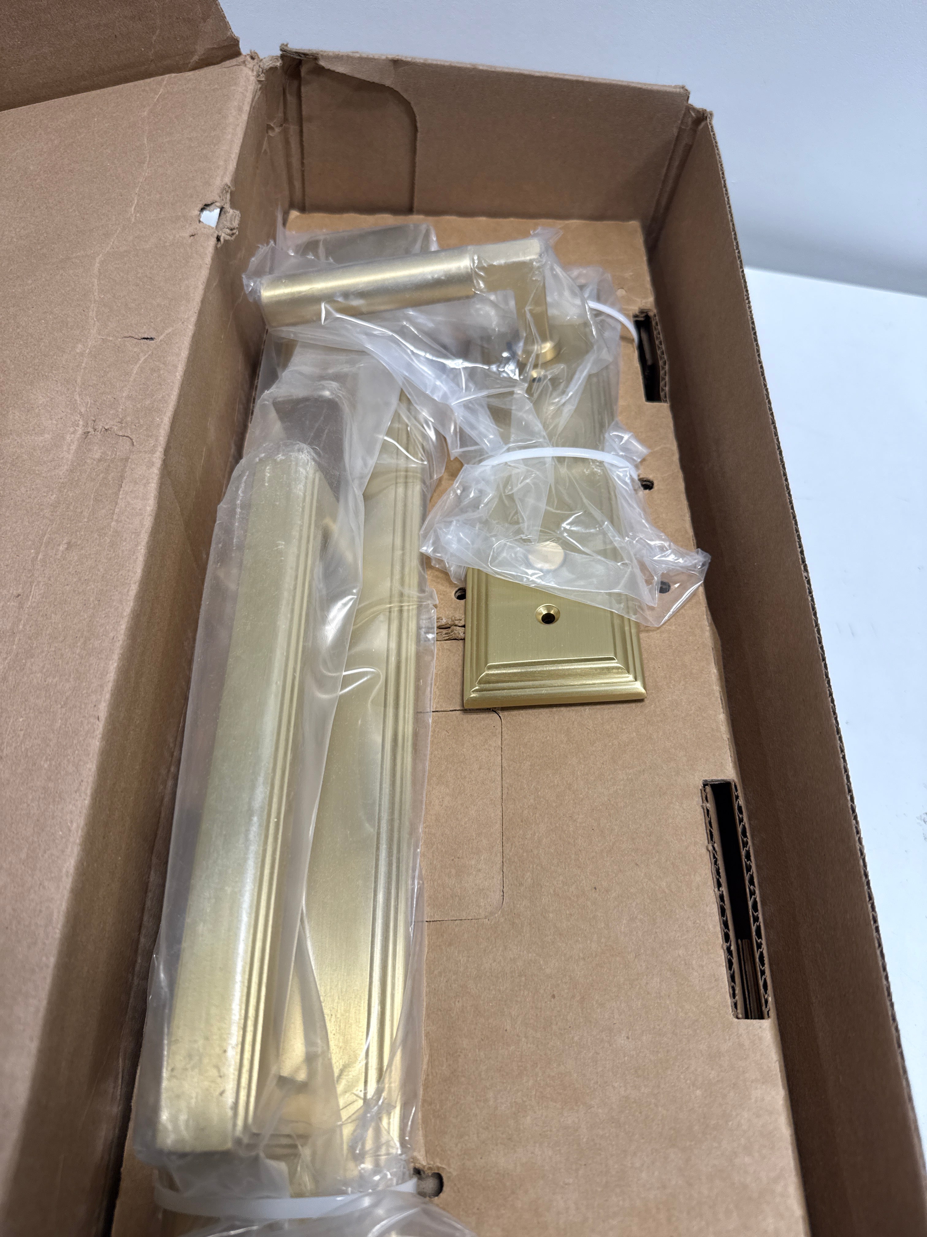 Emtek Melrose Dummy Handleset from the Brass Modern Collection 4202US4