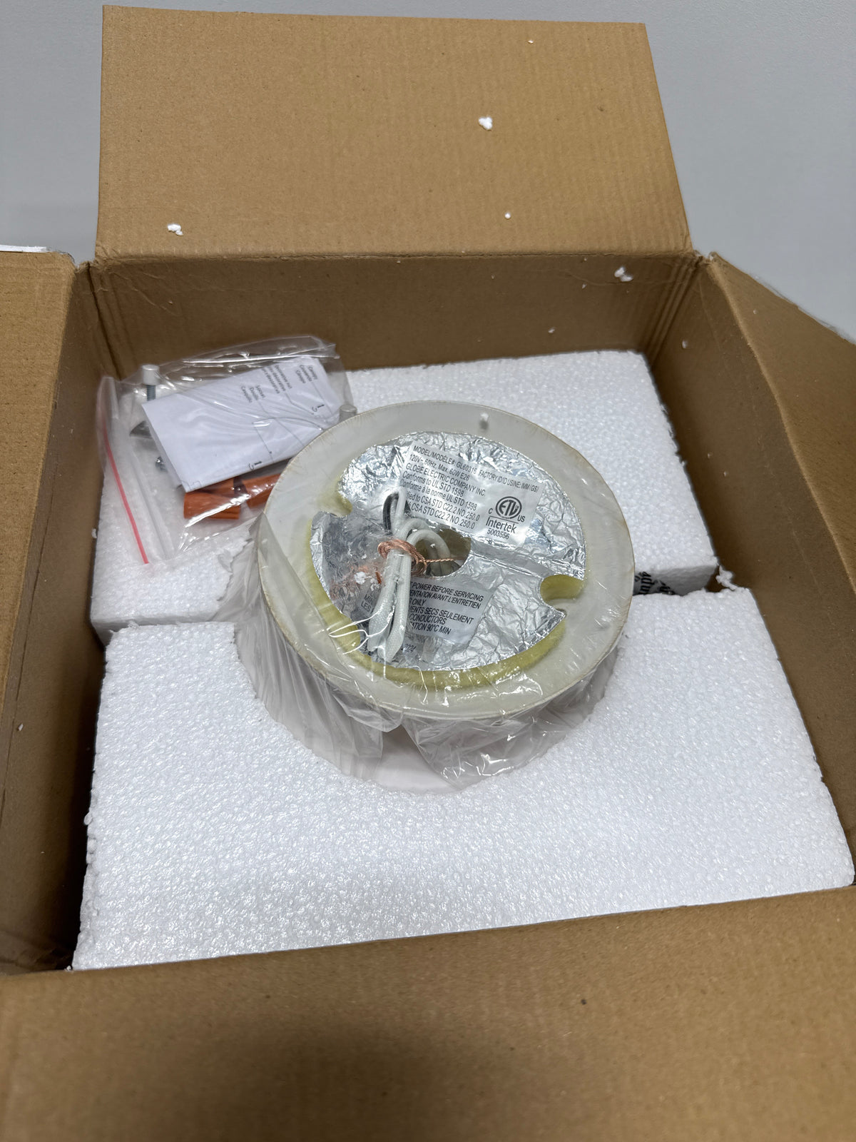 Globe Electric 60320 Oswald 10" Wide Semi-Flush Globe Ceiling Fixture Matte White