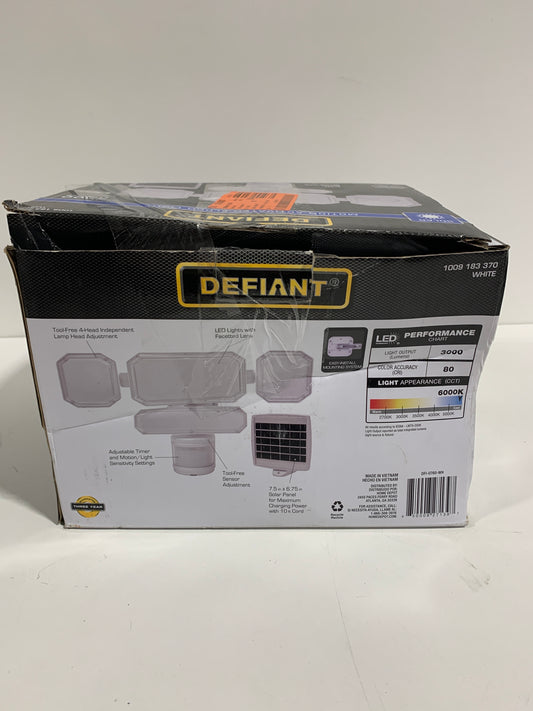 270 White Motion Sensor Solar Powered Outdoor 4-Head LED Security Flood Light 3000 Lumens