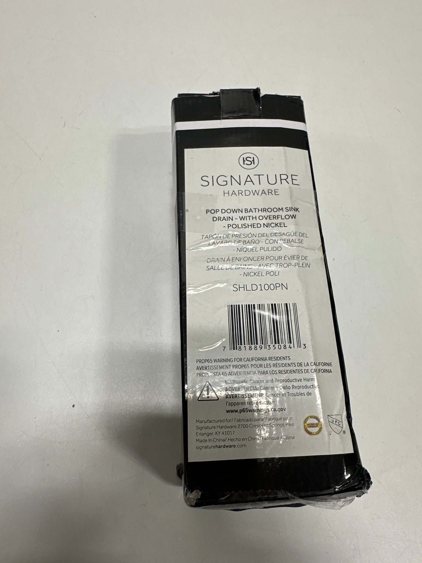 Signature Hardware 450558 1-1/4’’ Pop-Up Drain Assembly - Polished Nickel - *Plumbing