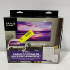 Sanus - in-Wall Cable Concealer Recessed Power Kit for Mounted TVs - White - *TV & Home Theater
