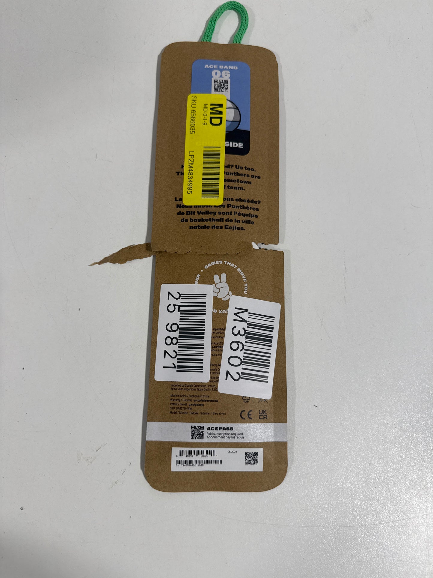 Fitbit - Ace LTE - Courtside Active Band - Blue