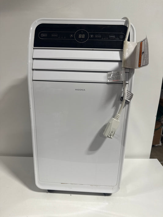 Used Insignia™ - 450 Sq. Ft. Portable Air Conditioner - White/Gray