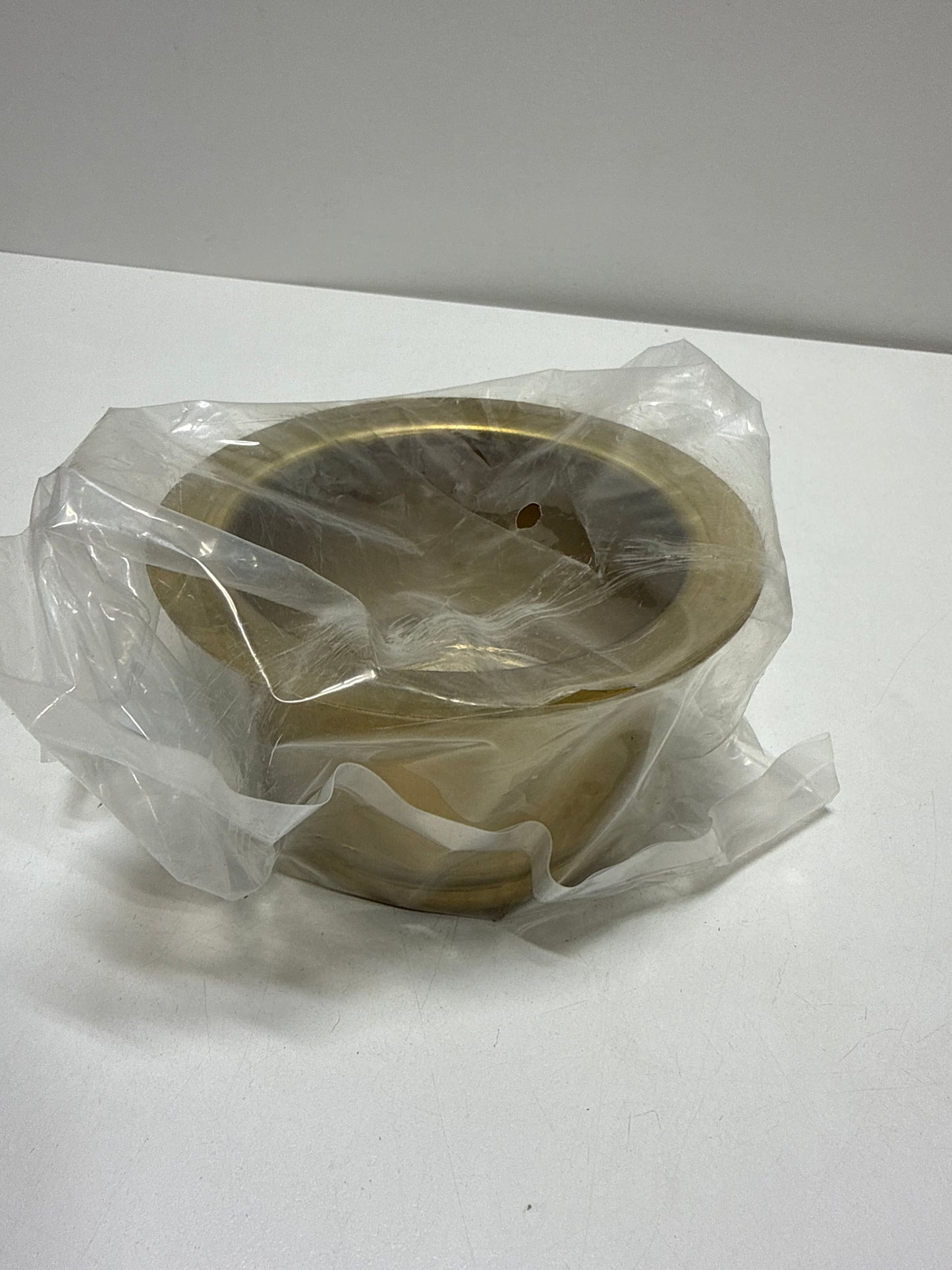 Rohl Extended 2 1/2" Disposal Flange OR Throat for FIRECLAY Sinks and SHAWS Sinks in Polished RAW BRASS