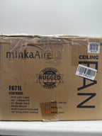 Minka Aire Pure 48 Inch Flush Mount Fan with Light Kit Pure - F671L-WHF - Modern Contemporary