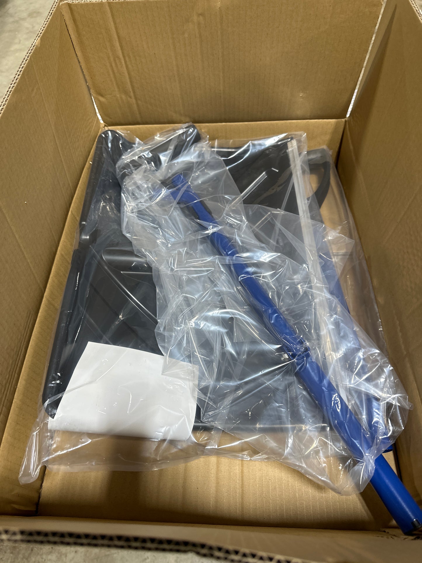 LS'BABQ Heavy Duty Snow Shovel for Car Driveway Backyards Garages Sidewalks Snow Removal, Ergonomic Shovel Tool with Double Handles, 22 Inches Large Capacity Shovel (Blue)