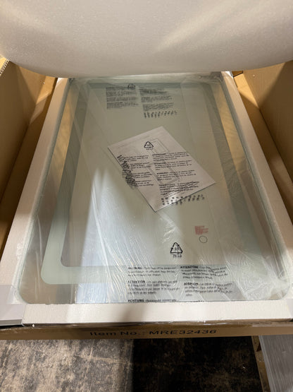 Elegant Decor Genesis 36x24 Rectangle Modern Aluminum LED Mirror in Silver