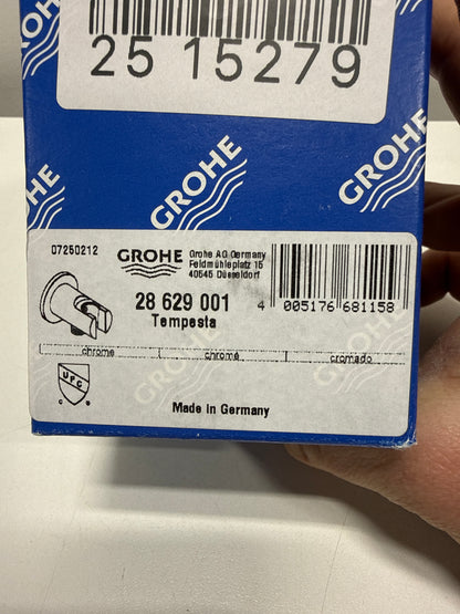 Grohe 28 629 1 Tempesta Wall Supply Elbow with Hand Shower Holder Starlight Chrome