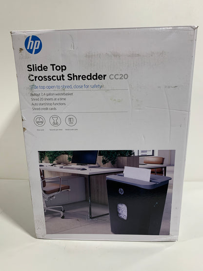 HP - 20 Sheet Crosscut Paper Shredder