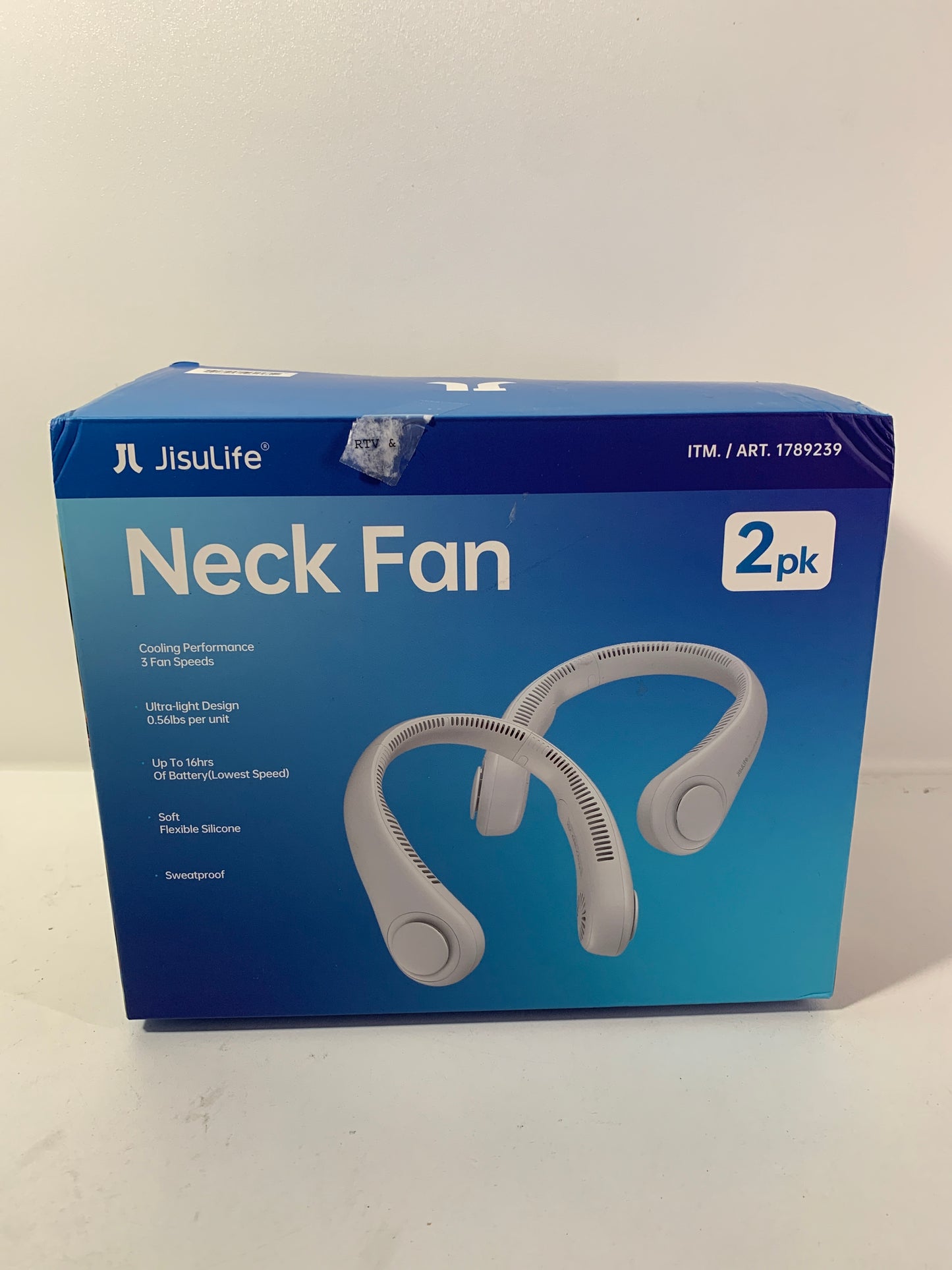 JISULIFE Portable Neck Fan 2 Pack