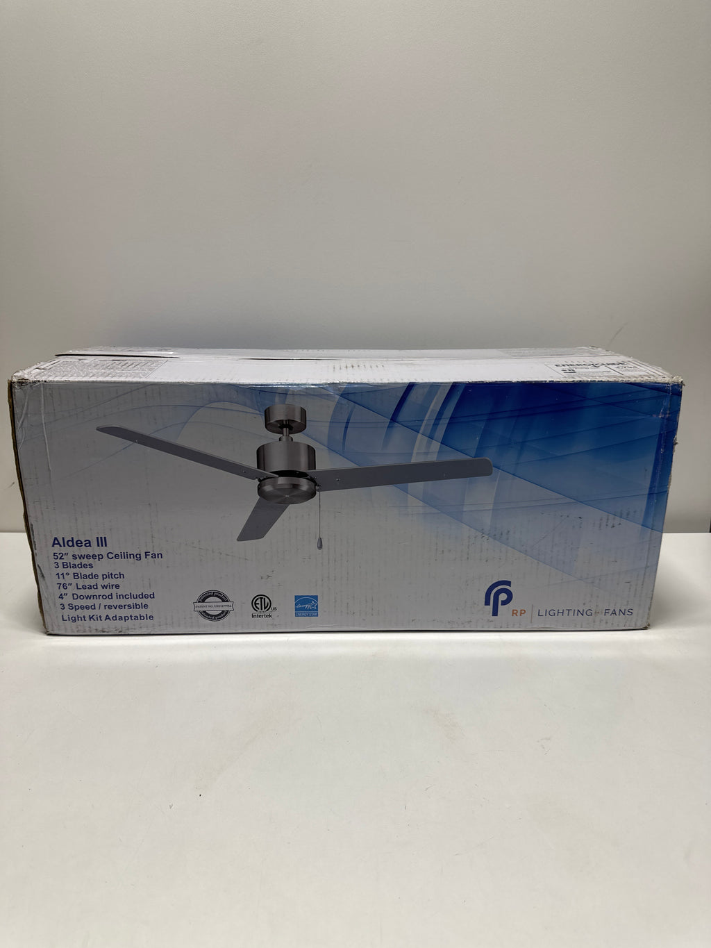 RP Lighting and Fans Aldea III Aldea III 52" 3 Blade Indoor Ceiling Fan Brushed Nickel / Walnut Fans