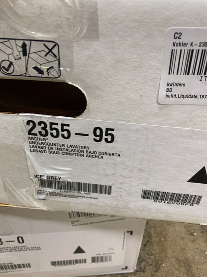 KOHLER K-2355 Archer 20" Rectangular Undermount Bathroom Sink