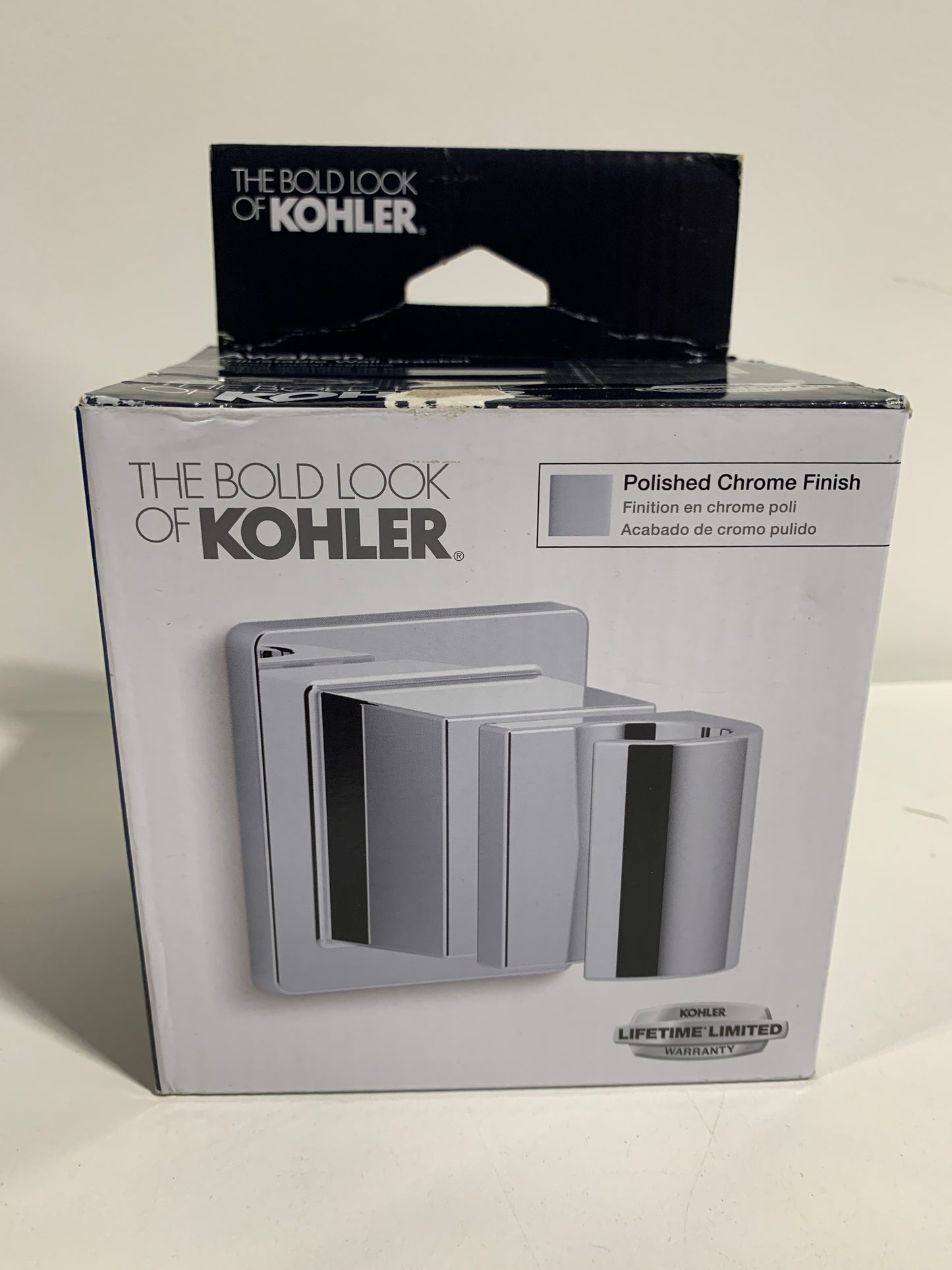 Kohler 98348-CP Awaken Adjustable Wall Bracket Polished Chrome - *Plumbing
