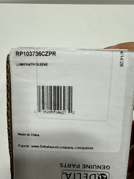 Delta Water Supply Line Sleeve Model: RP103736CZPR
