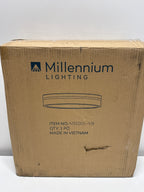 Millennium Lighting 401001 Soltra 13 Wide LED Flush Mount Drum Ceiling Fixture - Brass
