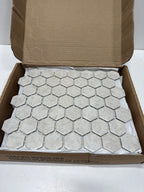 10- Daltile Resilience - 10-1/4" x 11-3/8" Geometric Mosaic Floor and Wall Tile - Matte Marble Visual - Sold by Sheet (0.81 SF/Sheet)