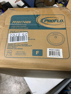 PROFLO PF20174 Rockaway 20-1/2’’ Oval Vitreous China Drop in Bathroom Sink with Overflow and 3 Faucet Holes at 4’’