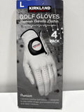 Kirkland Signature Leather Golf Glove Right Handed, 4-pack Large