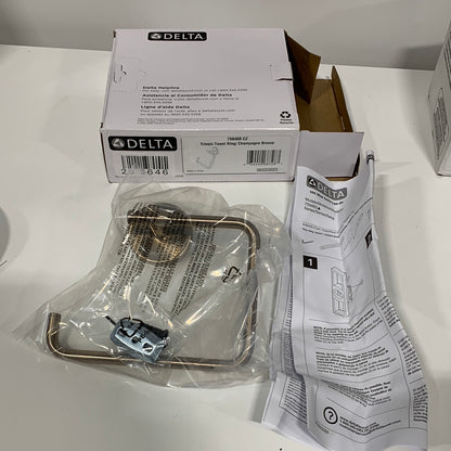 Delta 759460 Trinsic Wall Mounted Towel Ring Champagne Bronze