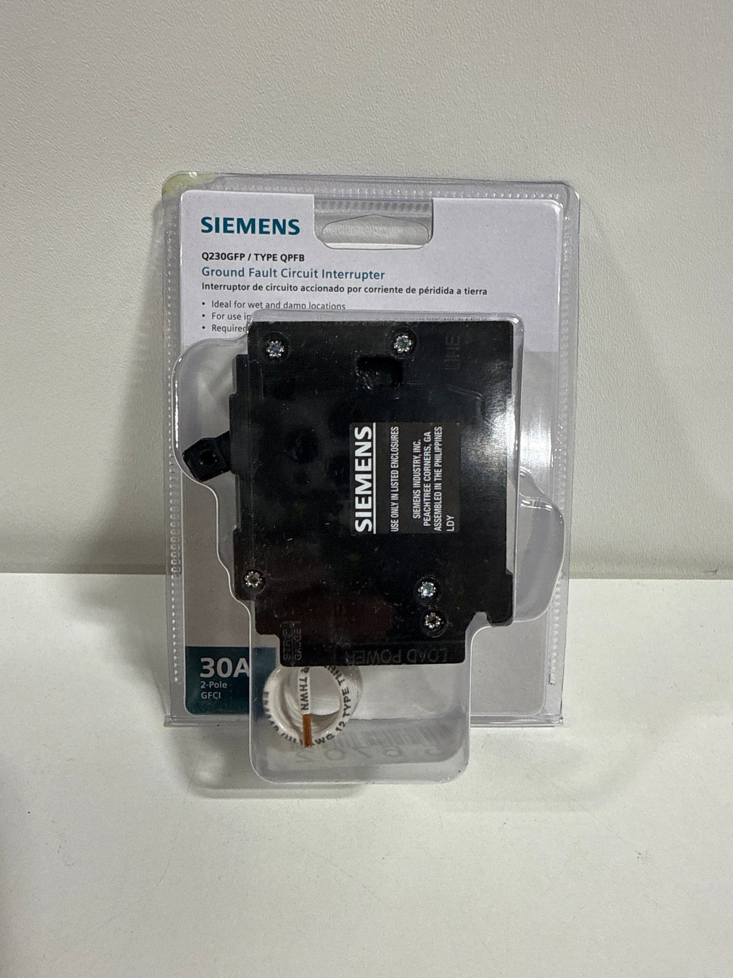 QPFB 30 Amp 2-Pole GFCI Circuit Breaker