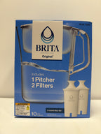Brita Champlain Water Filter Pitcher, 10 Cup with 2 Filters
