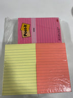 3 sets Post-it Sticky Notes,4’’ X 6’’,Pk5 660-5Pk-ast - All - *Computers & Office