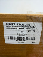 Signature Hardware EHRMNTB.15.300.42.L-SBS Marconi Solid Brass Dummy Entrance